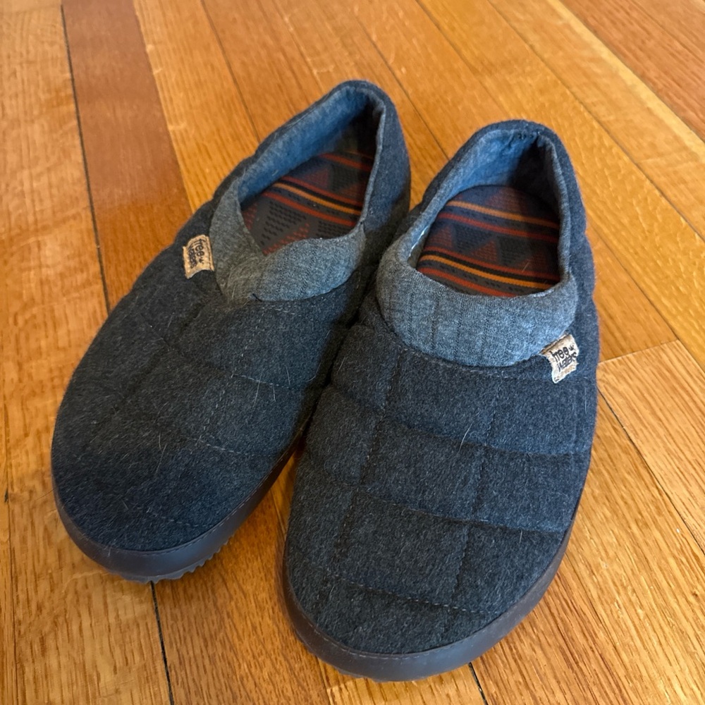 Freewaters Quilted Slip-On Sneakers in Charcoal